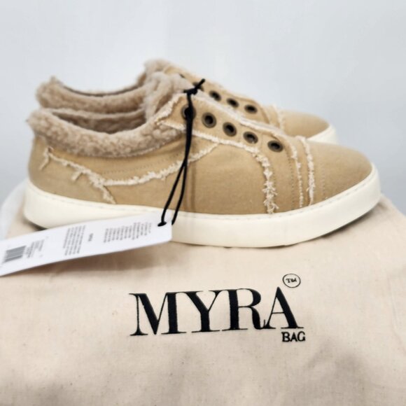 MYRA BAG Fancy Fur Lined Slip On Sneakers 7 & 9 NWT - Picture 4 of 11